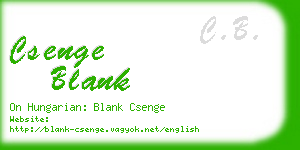csenge blank business card